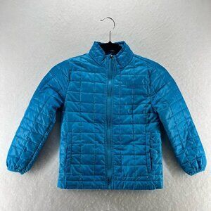 Pacific Trail Jacket Youth M 5/6 Quilted Full Zip Long Sleeve Insulated Blue